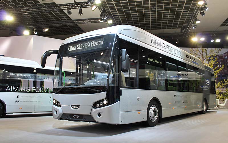 VDL zeigte unter anderem den Low-Entry-Linienbus Citea SLE-129 Electric auf der Busworld 2019.