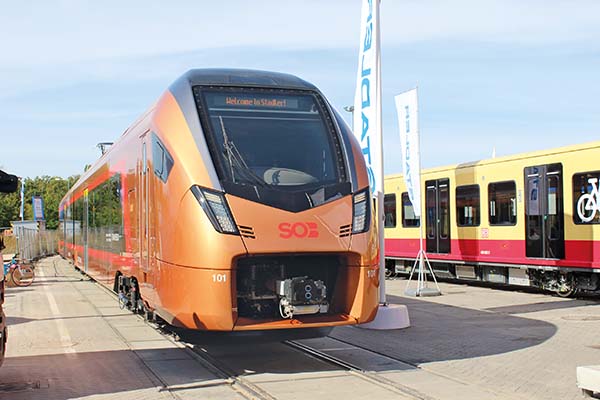 Ein Hingucker auf der InnoTrans 2018 in Berlin war der Traverso des Herstellers Stadler