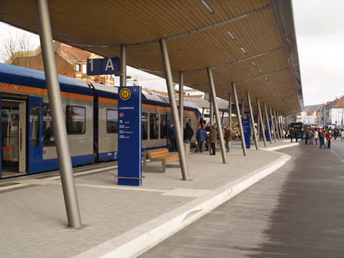 Der neue Stadtbahnhof in Eschwege